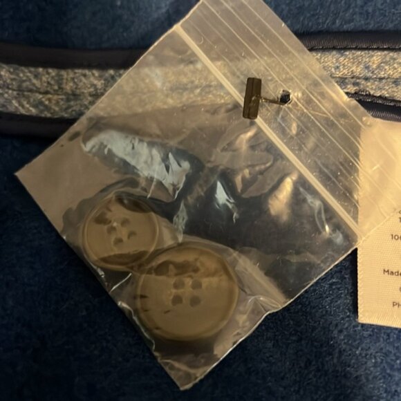 Talbots Heathered Blue Blazer with Pockets Size 10 - Picture 12 of 12